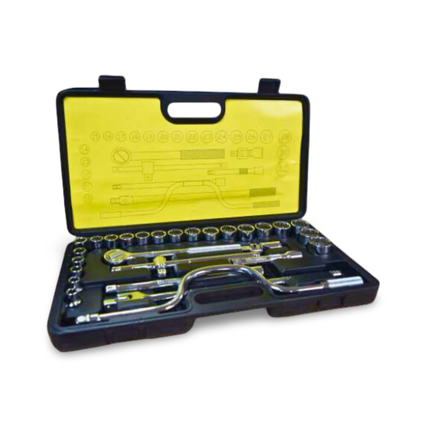 Juego De Copas 28 Piezas 12PTZ C/1/2" Cromo Vanadio 10 MM - 32 MM Superior - JCM2812