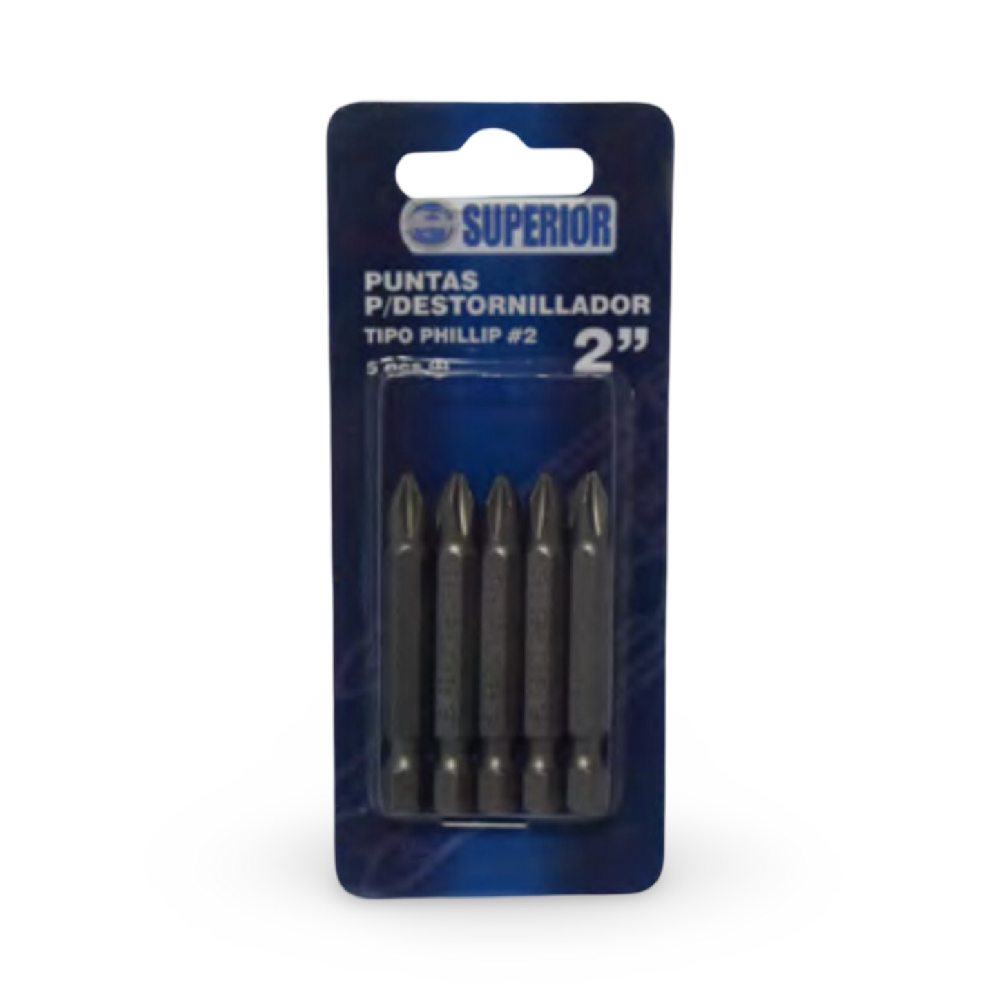 Juego De Puntas 5 Piezas Philips #2 x 2" Superior - JP5P2