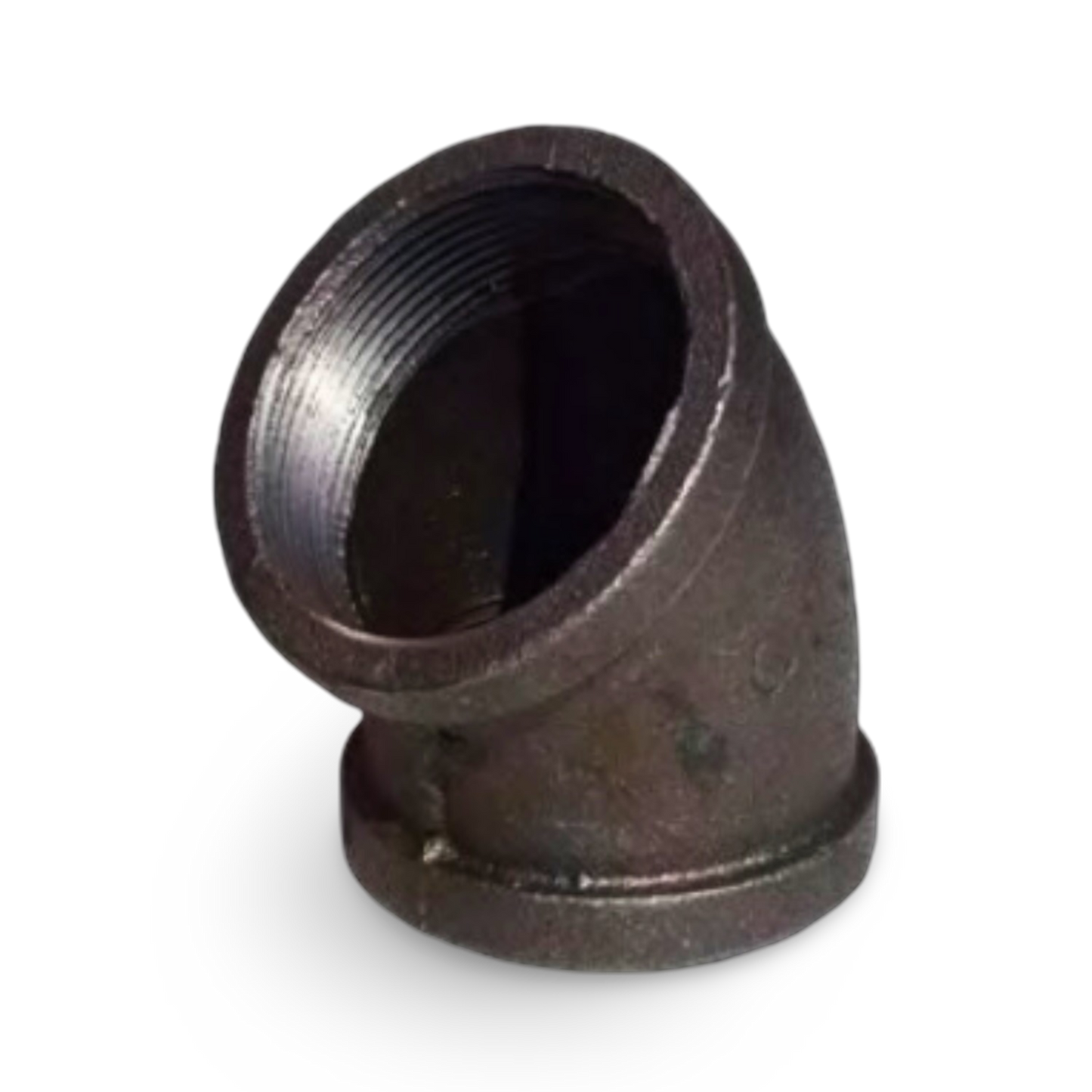 Semicodo Acero Negro 1 1/4" Superior - NSC114
