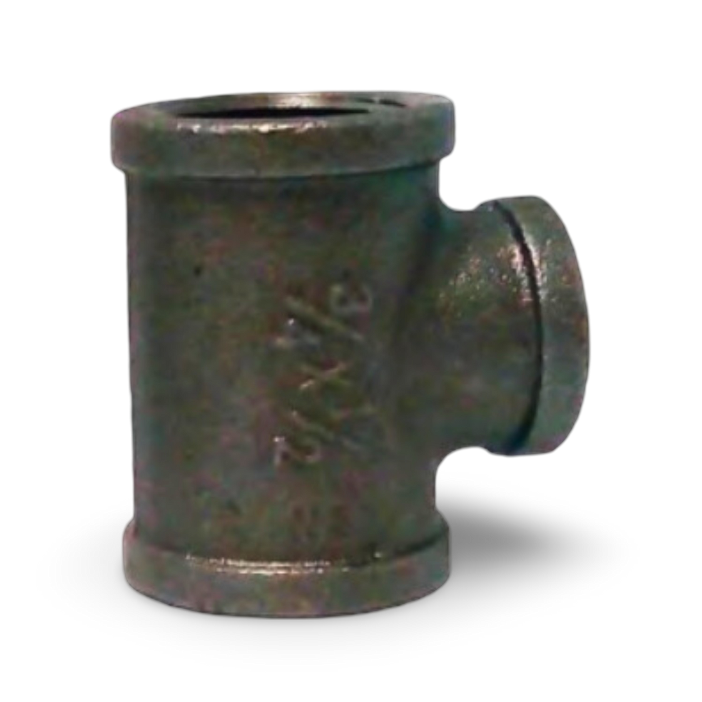Tee Reducida Acero Negro 3/4" x 1/2" Set x 10 - NTR3412