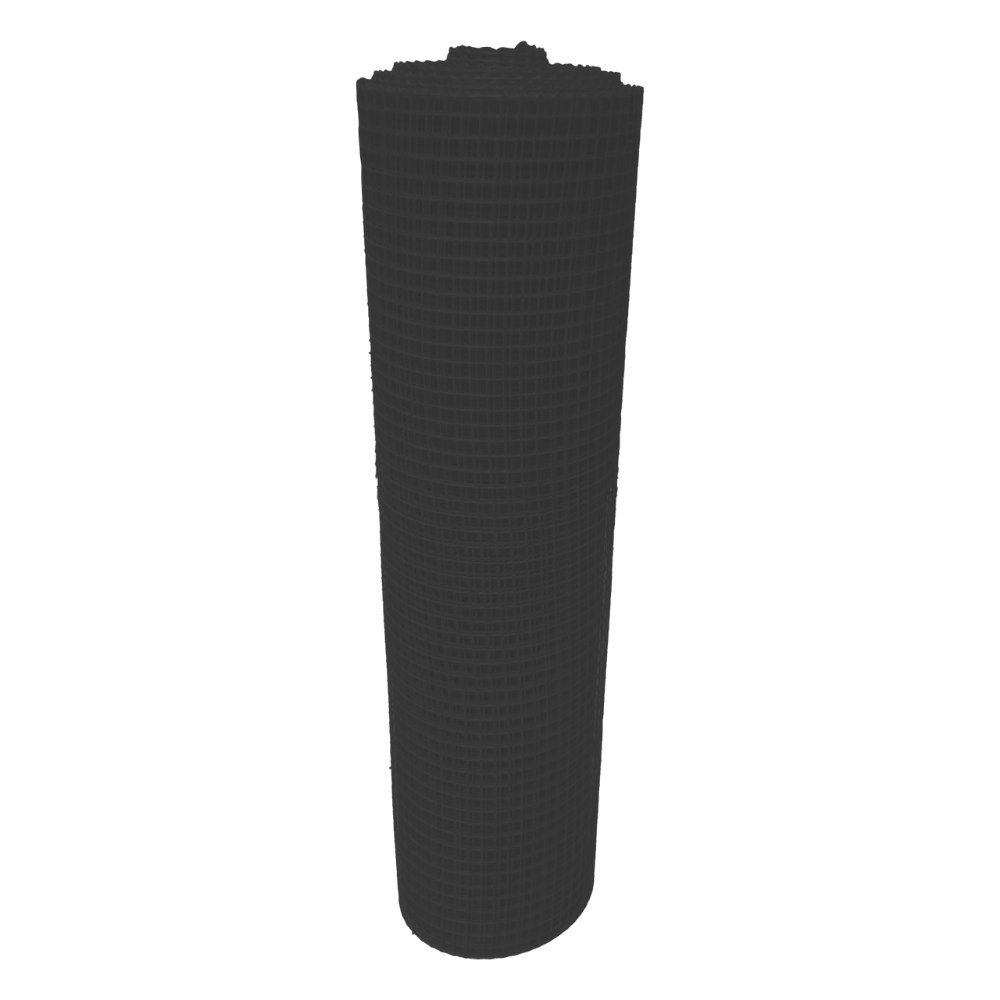 Malla Plástica Multiusos 20mmX20mm H150cm Rollo 30mt Color Negra