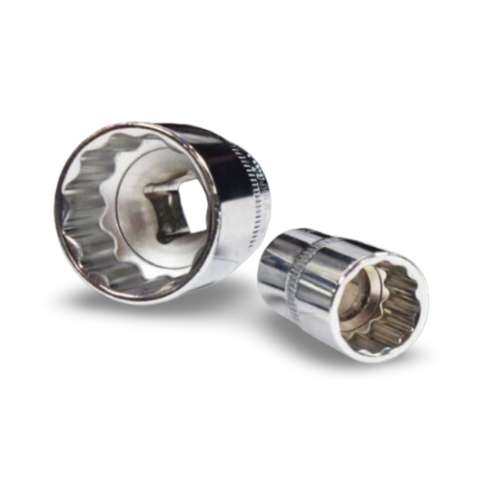 Copa 12pts Cromo Vanadio 1/2" x 30mm Superior - C12CM1230