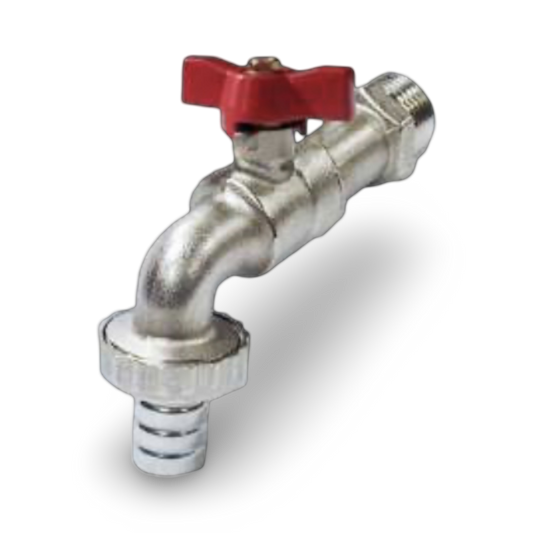 Válvula De Bola Terminal M/Mariposa Cromada 1/2" Set x 2 - CASVCM12