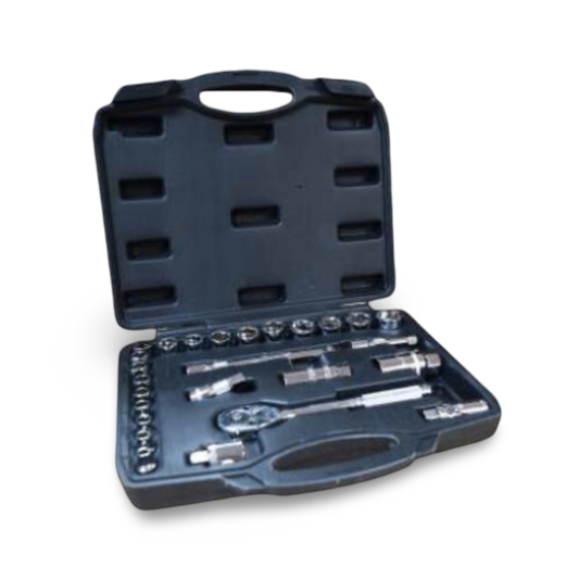 Juego De Copas 26  Piezas  6PTZ C/3/8" Cromo Vanadio 6 MM - 24 MM Superior - JCM2638