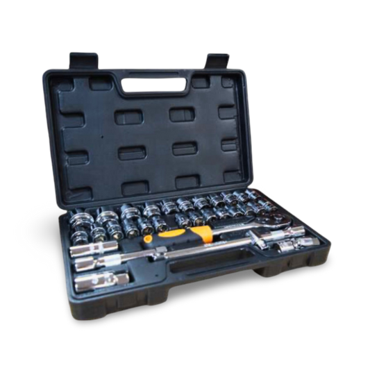 Juego De Copas 32  Piezas  6PTZ C/1/2" Cromo Vanadio 8 MM - 32 MM Superior - JCM3212