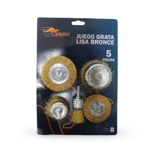 Juego De Gratas Lisa Bronce 5 Piezas Kangaroo - JGL5P