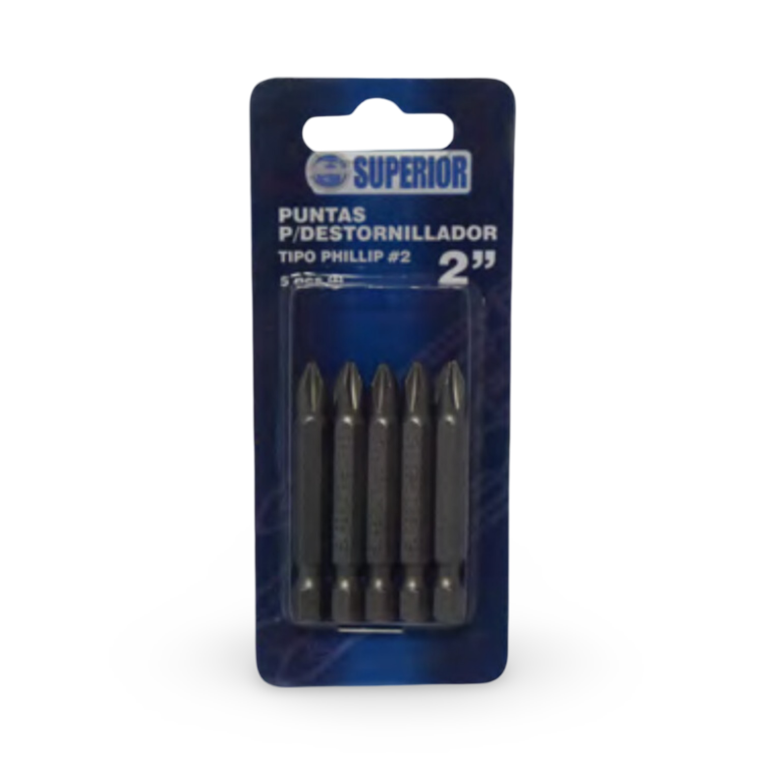 Juego De Puntas 5 Piezas  Philips #2 x 2" Superior - JP5P2