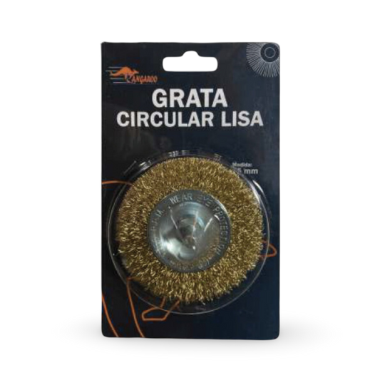Grata Circular Lisa Bronce con Espigo - 50mm Kangaroo Set x 10 - KANCEC50