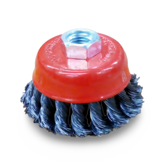 Grata Circular Trenzada De Acero M-Rosca 4-1/2" x 3/8" Kangaroo - KANCTM41238