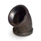Semicodo Acero Negro 4" Superior - NSC4