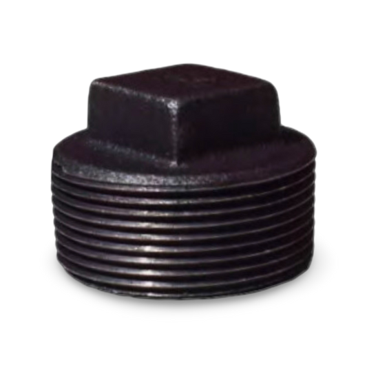 Tapón Macho Acero Negro 2" Superior - NTM2