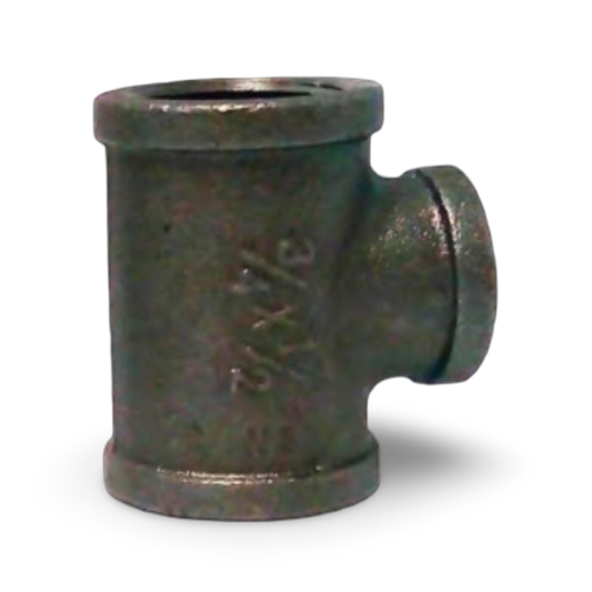 Tee Reducida Acero Negro 2" x 1 1/4" Set x 3 - NTR2114