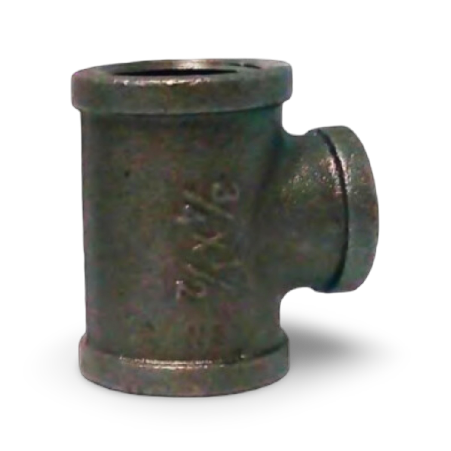 Tee Reducida Acero Negro 3/4" x 1/2" Set x 10 - NTR3412