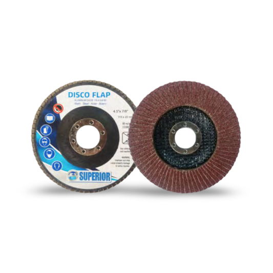 Disco Flap Óxido De aluminio 4.1/2" Grano 120 Set x 10 - SDFA412120