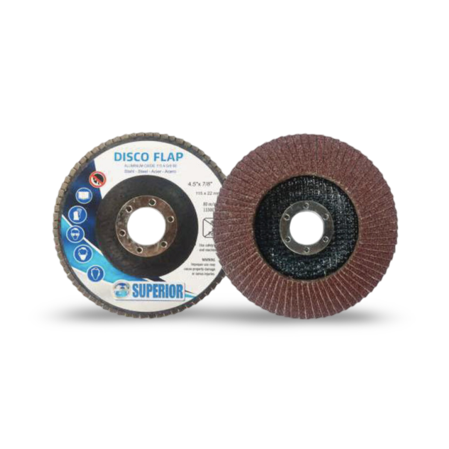 Disco Flap Óxido De aluminio 7" Grano 120 Set x 3 - SDFA7120