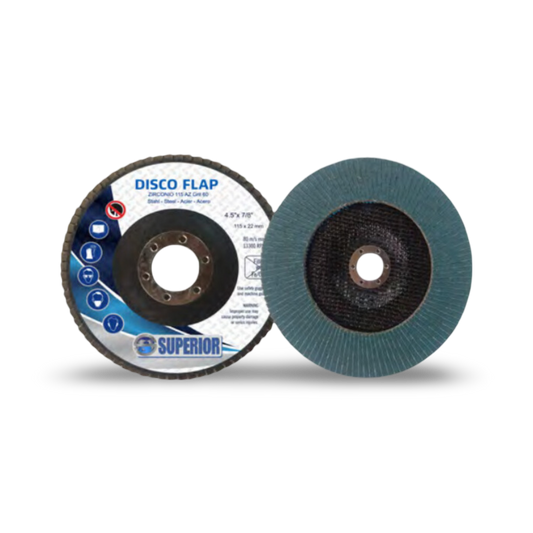 Disco Flap Zirconio 7" Grano 80" Set x 3 - SDFZ780