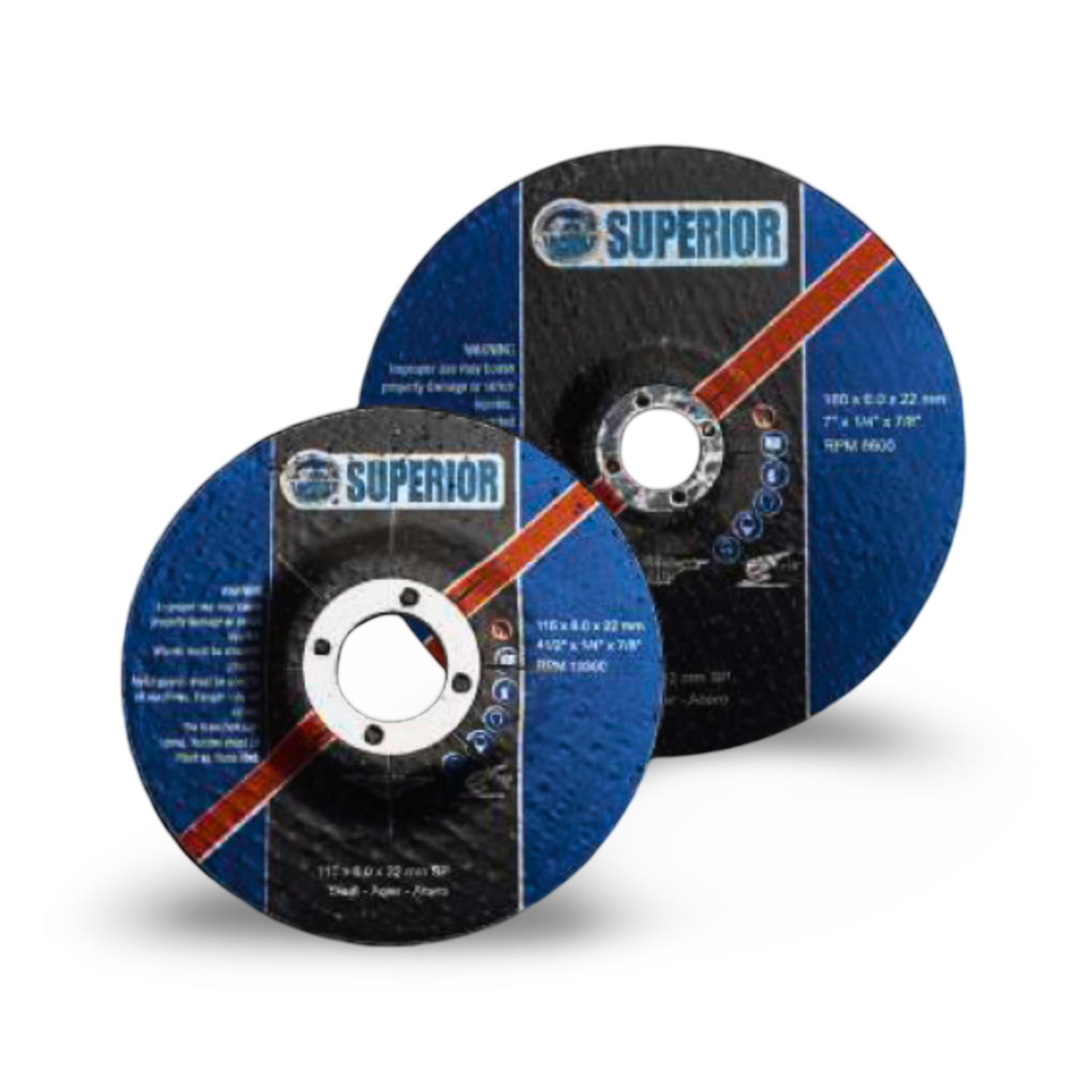 Disco Para Pulir Centro Deprimido 7" x 1/4" Superior - SUPDP7