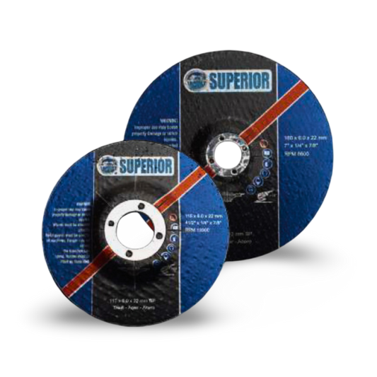 Disco para Pulir Centro Deprimido 9" x 1/4" x 7/8" Inoxidable Set x 2 - SUPDP9